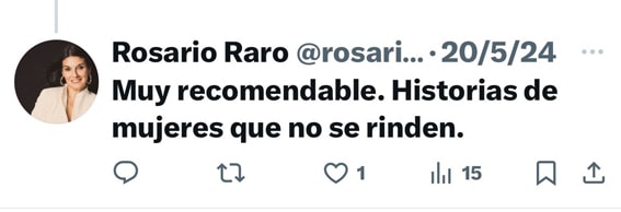 Tuit Rosario Raro libro Relatadas 